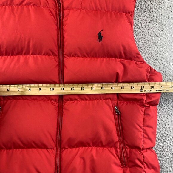 Ralph Lauren Red Puffer Vest - Picture 6 of 9